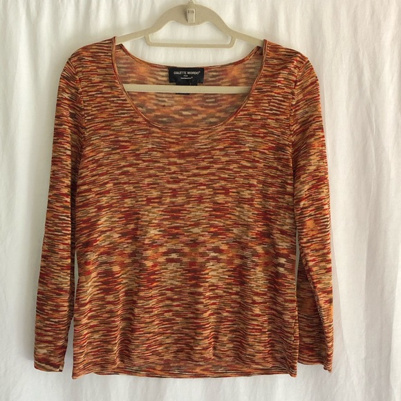 Colette Mordo For Sadimara Multicolor Tweed Blouse - Picture 3 of 6